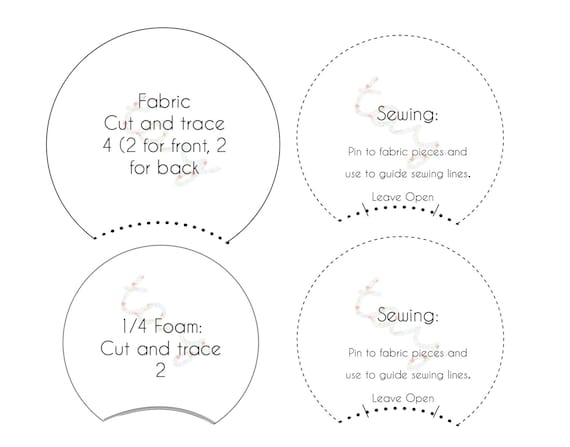 PRINTABLE PATTERN TEMPLATE for Diy Mickey Ears or by TaysGizmos