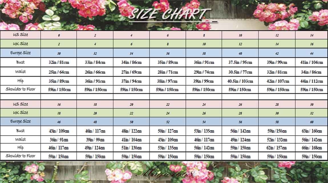 Dress Size Chart Tutus Color Plate Winter Fashion by magic1668