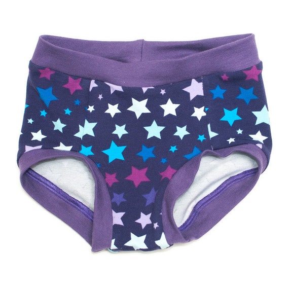 Underwear for Boys and Girls Purple Stars Briefs Star