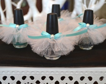 Breakfast at Tiffany's Nail Polish Tutus (Shorter Style) - Breakfast at Tiffany's Inspired Favor