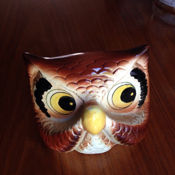 Vintage Ceramic Owl Eyeglass Eyeglasses Glasses Japan