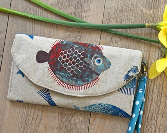 large wallet wristlet