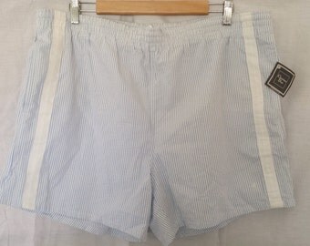 SALE Vintage 1980's Men's Christian Dior Pinstriped Shorts Lounge Casual New with tags sz XL