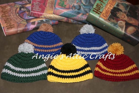 Items similar to ANY SIZE Harry Potter Inspired House Hat - Hogwarts ...