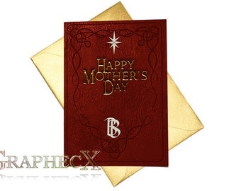 Fan-made Hobbit Lord of the Rings inspired Mother's day Father's day card