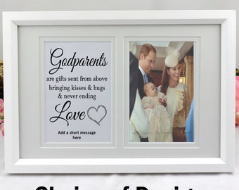 Personalised Godparent Typography Frame