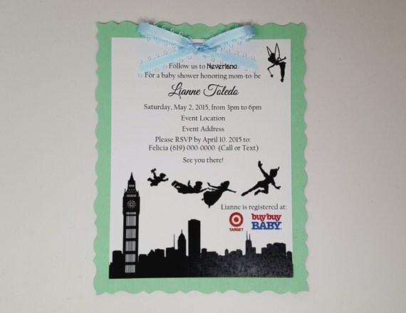 Peter Pan Baby Shower Invitations 8