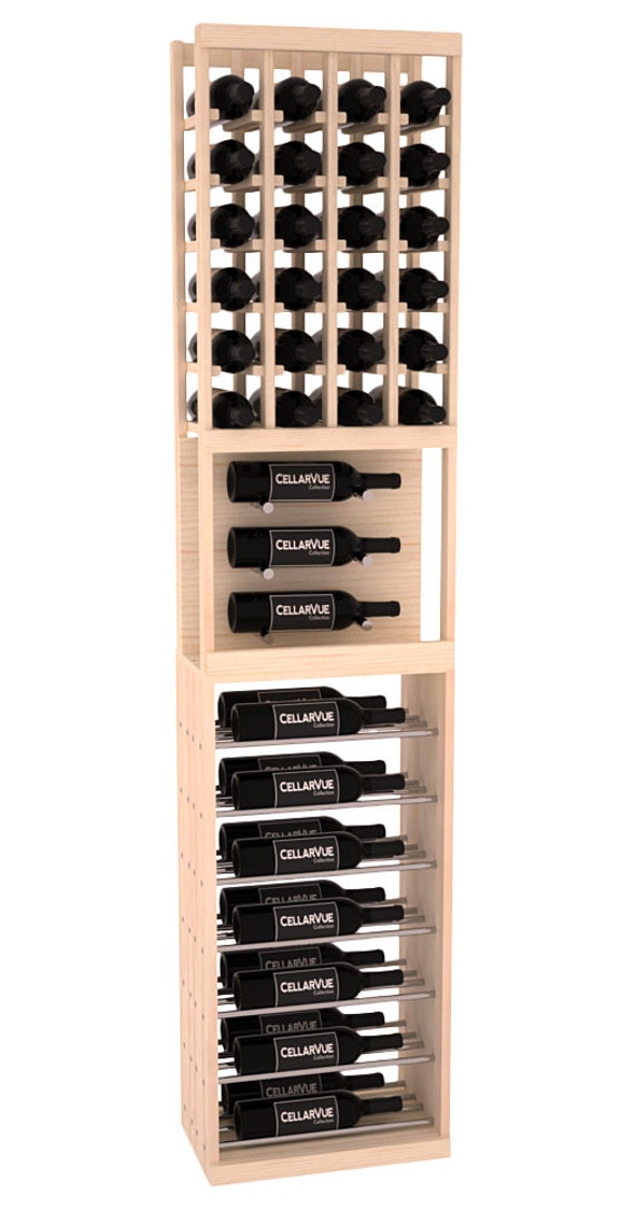 Base Horizontal Wine Rack Display Combo Kit 1 in Ponderosa