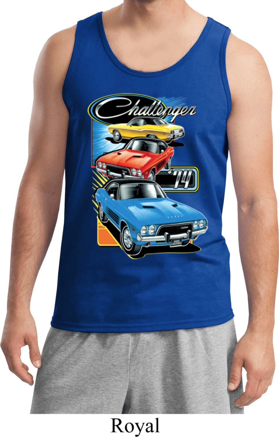 Men's Dodge Tanktop Challenger Trio Tank Top 20417HD2-2200