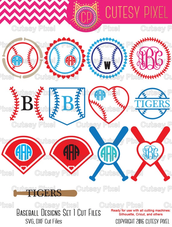 Download 13 Baseball Monogram Frames Svg cutting file, baseball SVG ...