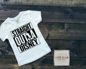 Straight Outta Disney Shirt / Family Disney Vacation Shirt/ Mickey and Minnie / Disney Matching Shirts / Disneyland