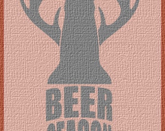 Beer Deer Season SVG/DXF/PNG - Hunting, Cricut, Cameo, Cutable