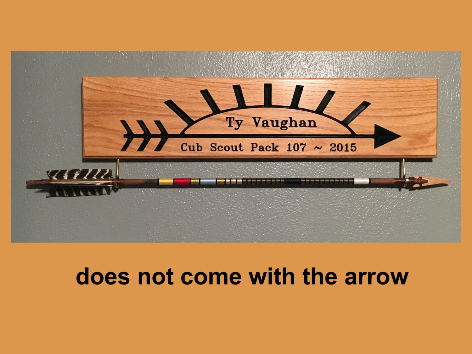 Cub Scout Arrow of Light plaque Custom made for your