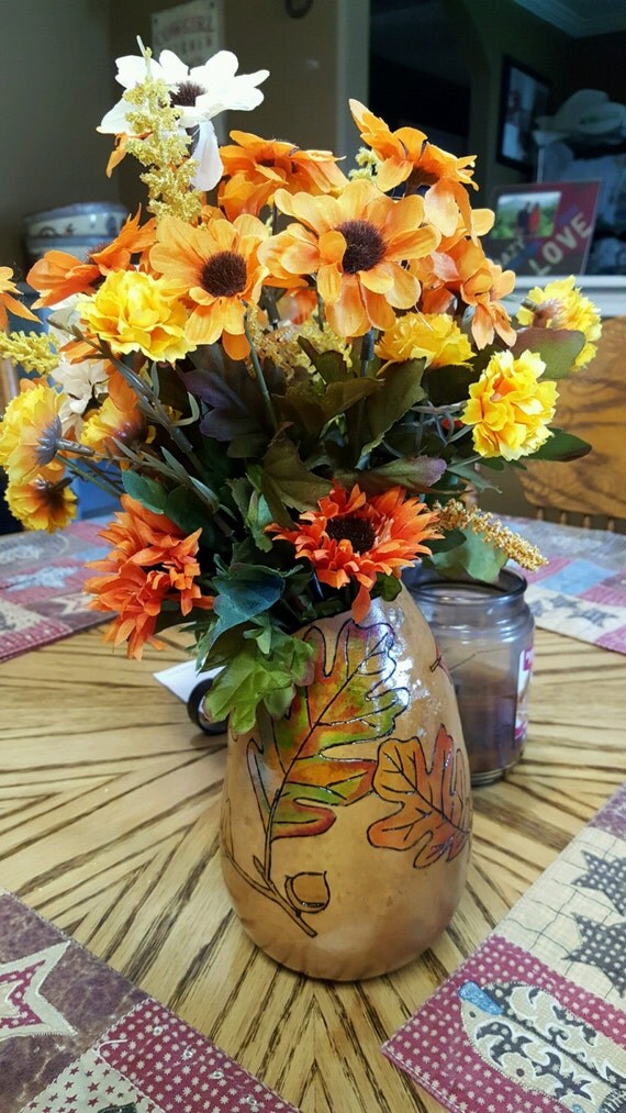 Handcrafted Gourd Flower Vase