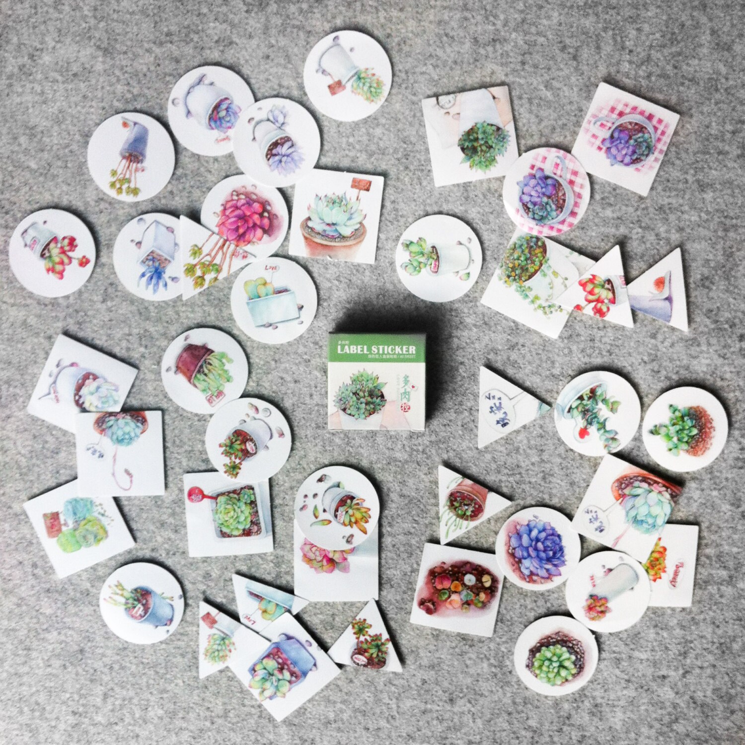 cute stickers plants cute stationery