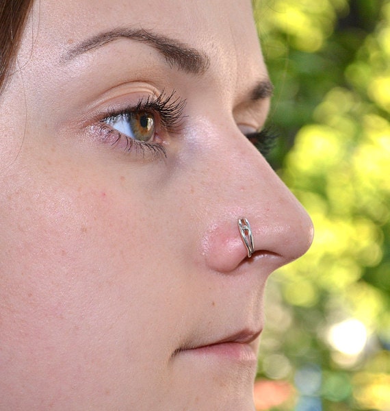 Small Nose Ring 20g Silver Nose Piercing Tragus Piercing