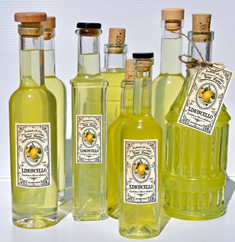 CUSTOMIZED Limoncello Labels Limoncello Canning Labels