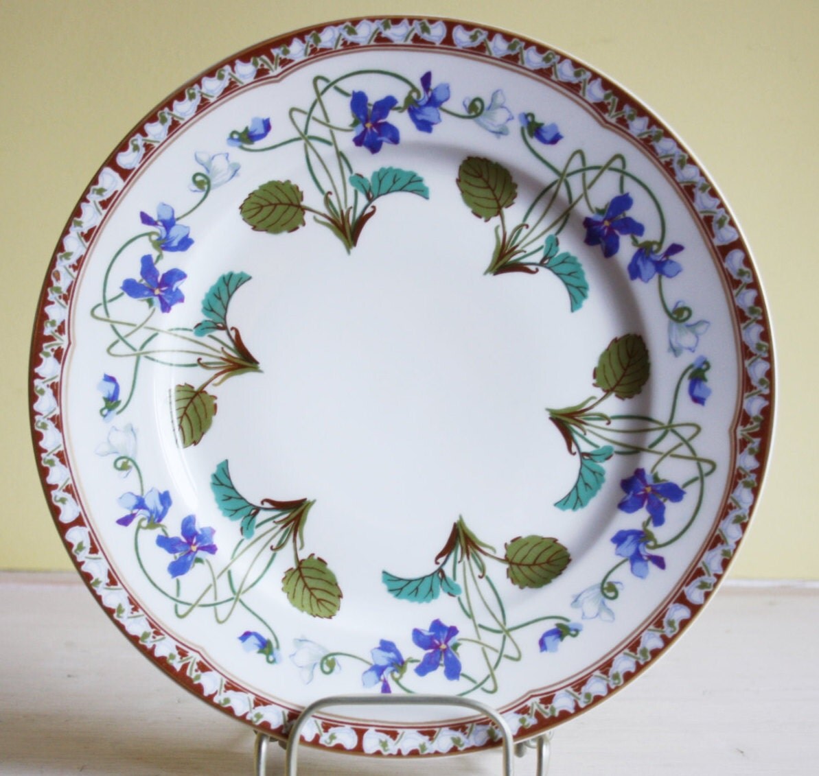 Limoges Haviland Impératrice Eugénie violets dinner plate