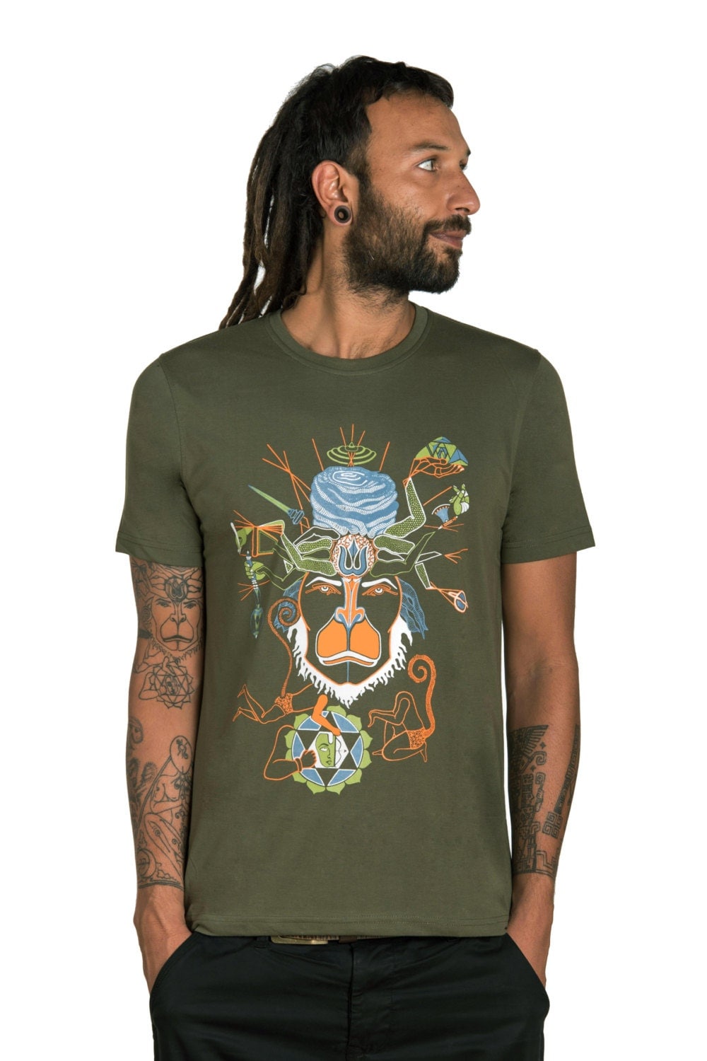 smiling hanuman t shirt