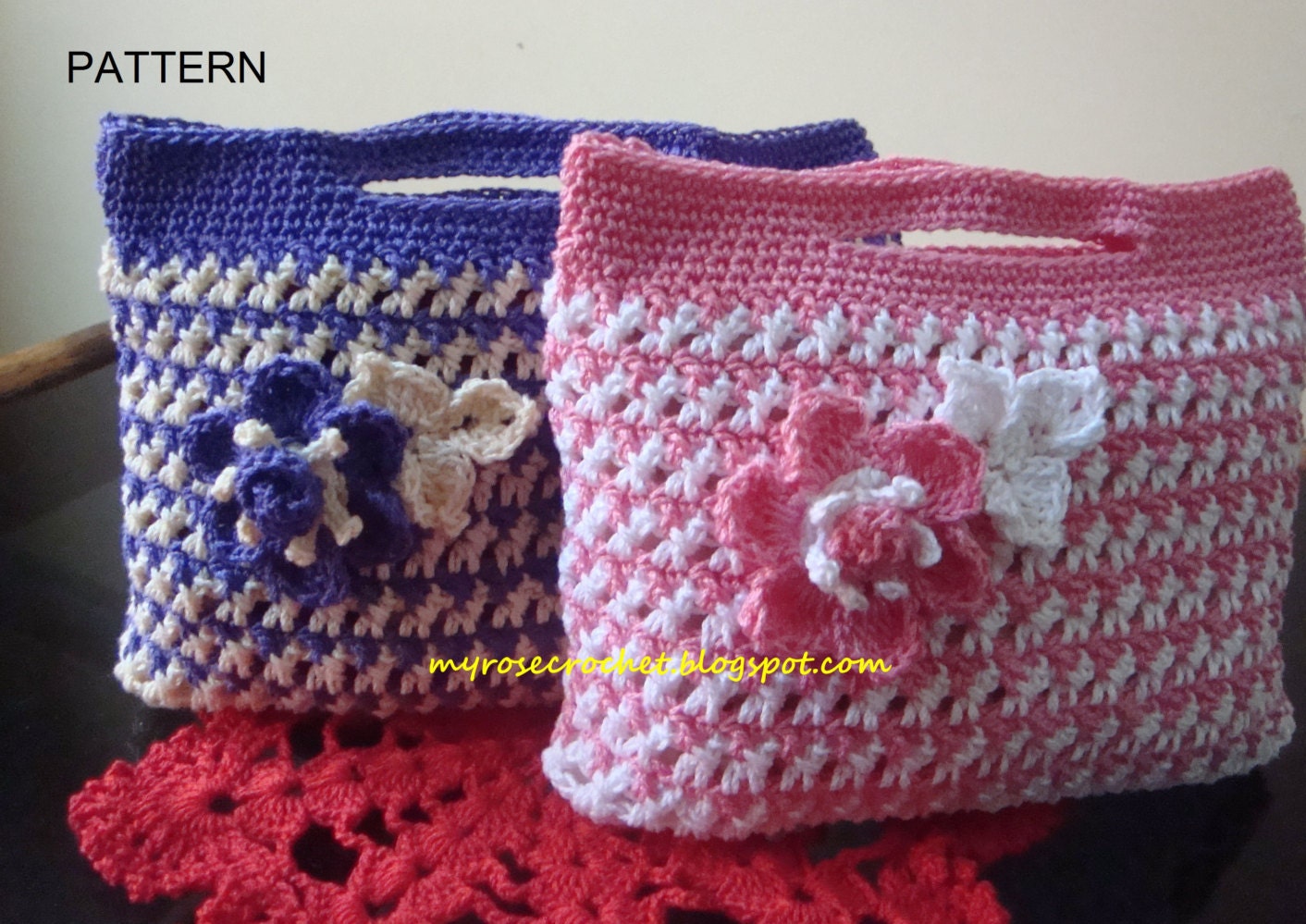 CROCHET BAG PATTERN Crochet Small Gift Bag Pattern Crochet