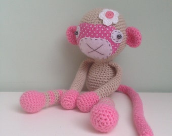 PATTERN Monkey girl crochet pattern amigurumi pattern