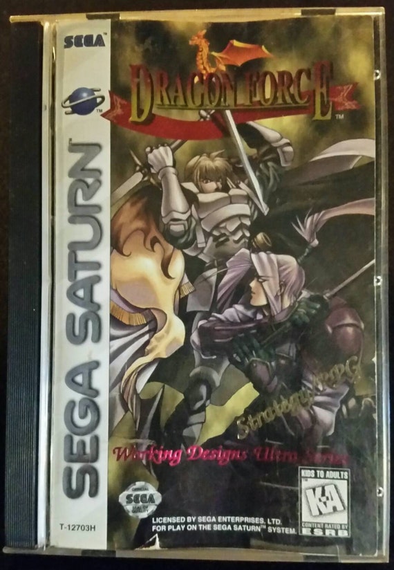 Working Designs Dragon Force Sega Saturn 1996 Video Game RARE