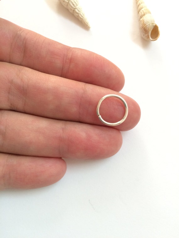 18 gauge lip ring simple lip ring silver lip ring tiny lip