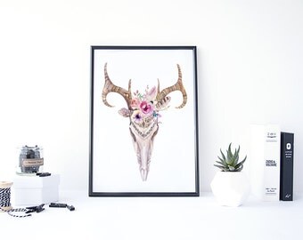 Deer Head Wall Art deer head wall art | etsy Deer Head Wall Art deer head wall art | etsy