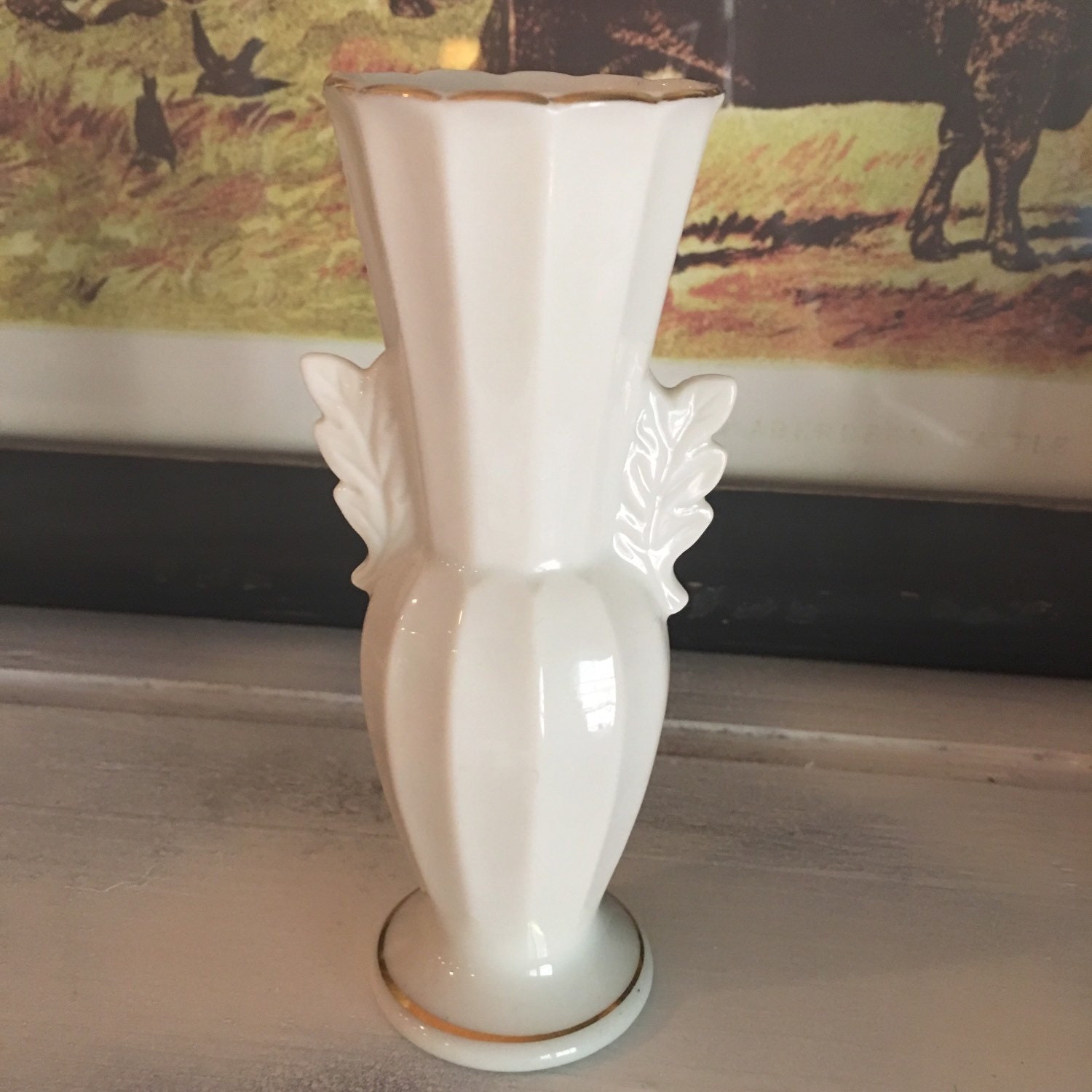 Small white porcelain vase