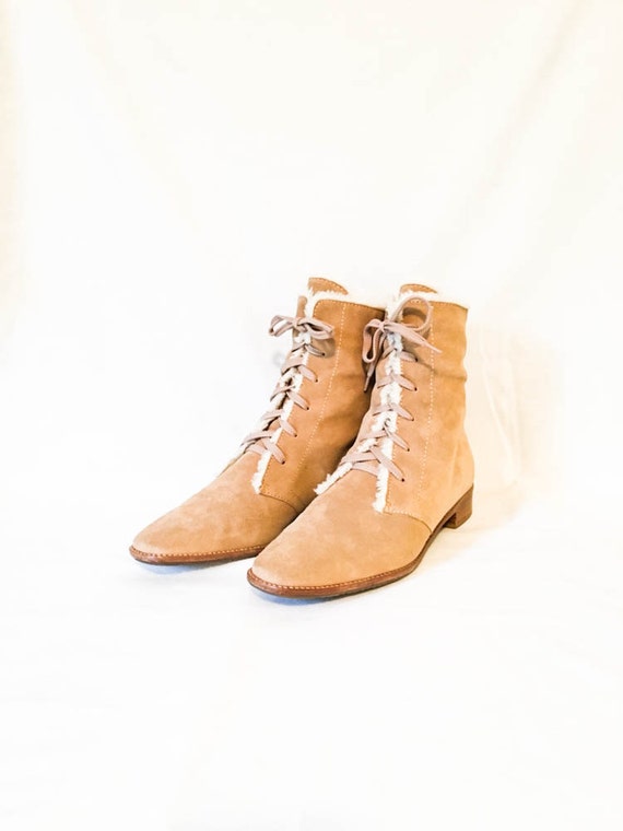 Suede Granny Boots 63