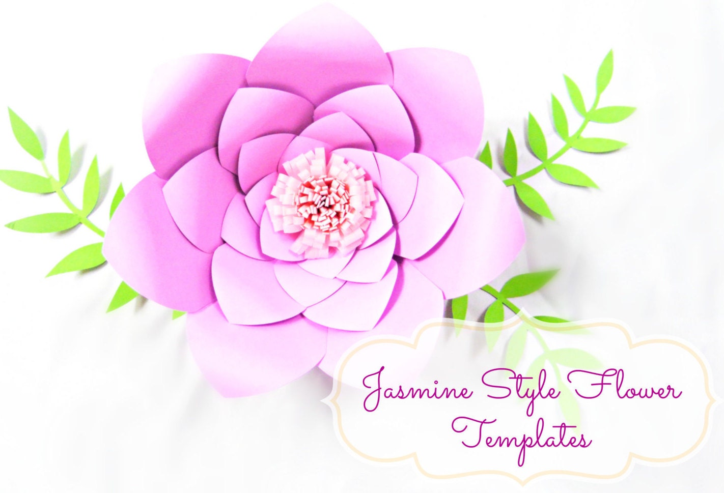 Download DIY Giant paper flower templates SVG cut files DIY paper