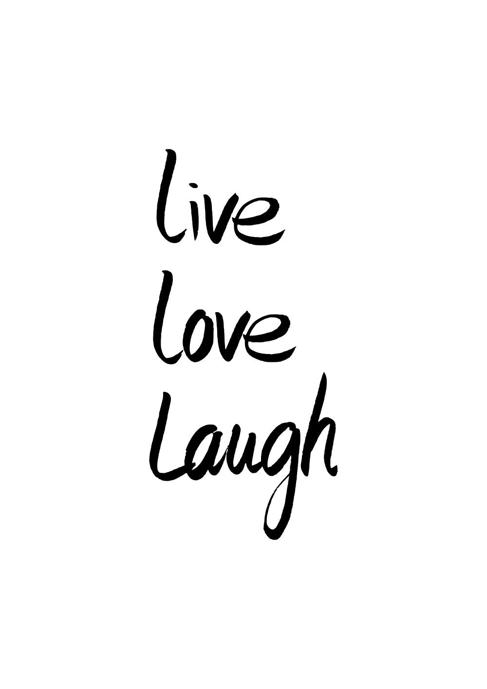Live Love Laugh Printable quote Instant download