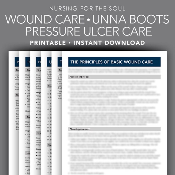 Wound Care Unna Boots Pressure Ulcer Care Nursing