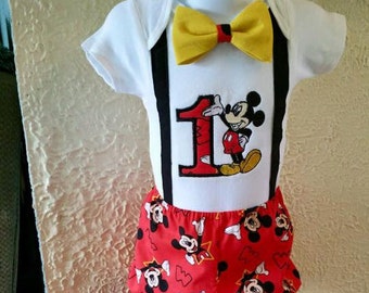 Mickey Mouse birthday outfit