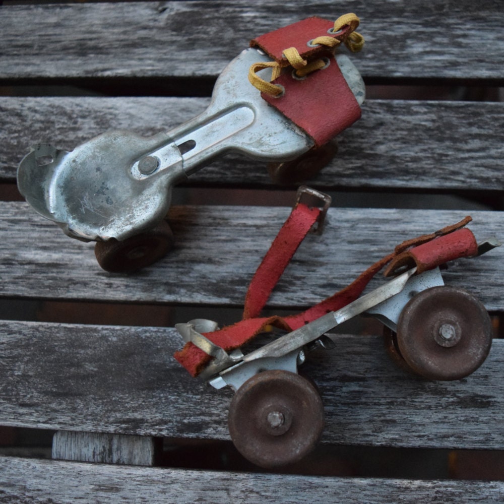 Roller skates vintage adjustable metal skates outdoor