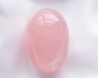 Rose Quartz Yoni Egg For Kegel Exercises to Train and Tone Pelvic Floor Muscles and Love Muscles After Childbirth
