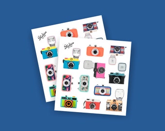 Vintage Camera Stickers / Holga, La Sardina, Diana | T4