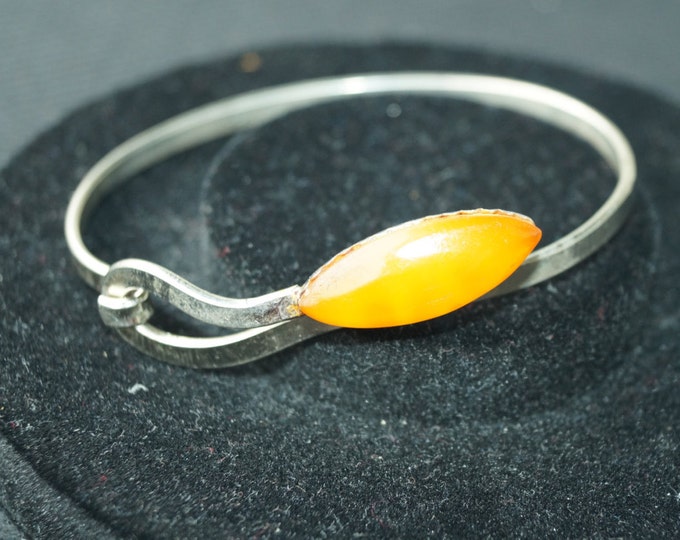 vintage amber bracelet - Baltic amber- elegant vintage bracelet- vintage USSR
