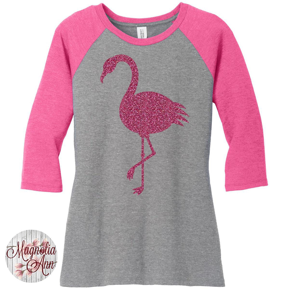 flamingo baseball shirt