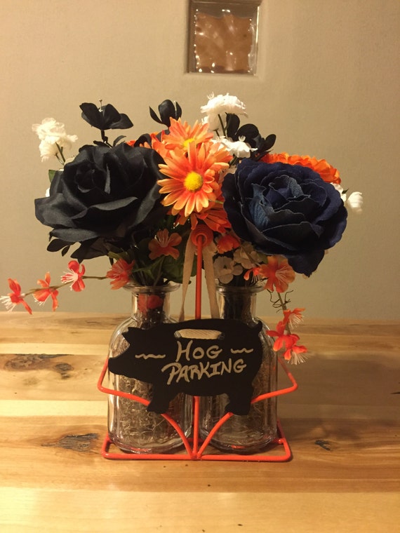 Motorcycle lover themed floral arrangement