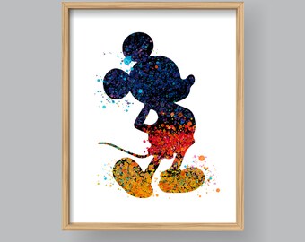 Mickey Mouse Wall Art mickey mouse art | etsy Mickey Mouse Wall Art mickey mouse art | etsy