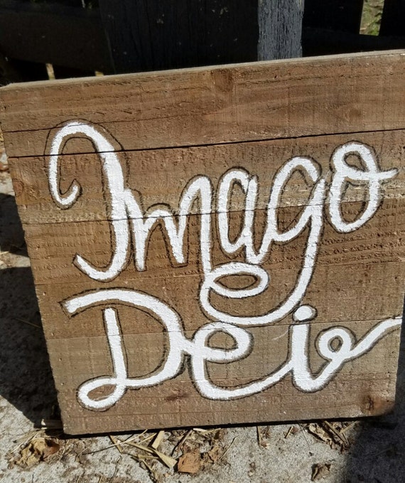 Imago Dei Image of God Wooden Sign