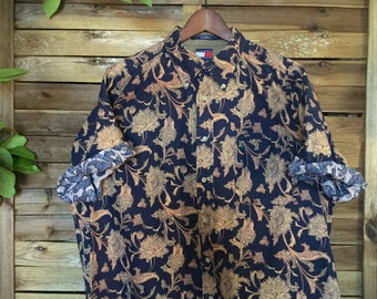 Print Shirt Tommy Hilfiger Cashmere Estampada Vintage