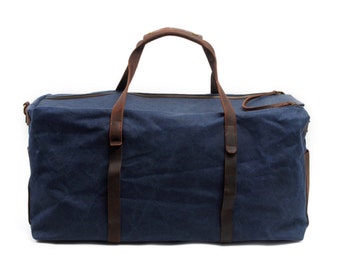 Leather Duffle Bag, Weekender Bag Mens, Waxed Canvas Duffle Bag, Man Duffel Bag, Mens Leather Weekend Bag, Personalized Duffle Bag, Gym Bag