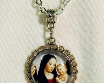 Madonna and child necklace - AP17-606