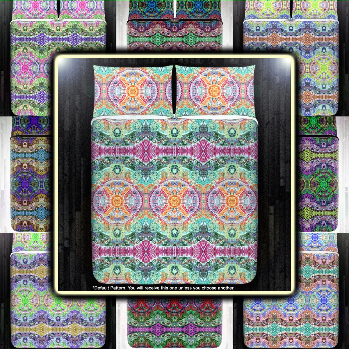 Hippie Bohemian Boho Bedding Duvet Cover Queen Size King Twin