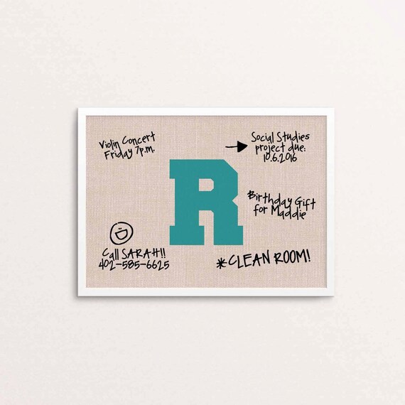 Items similar to Customized Dry Erase Board PrintableDIYPersonalized