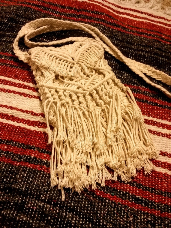 macrame fringe purse