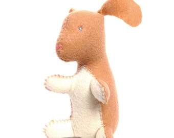Bunny rabbit stuffed animal- Tan with cream (Ready to ship!)