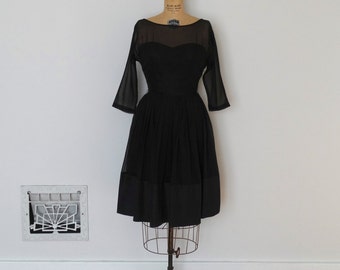 Vintage 50s Dress - 1950s Party Dress - The Nicole
